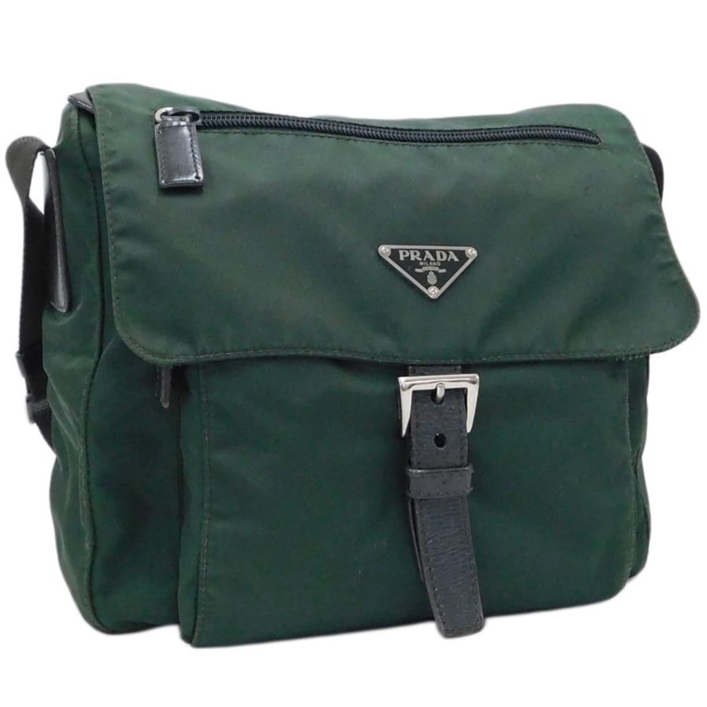 Prada Messenger Crossbody Bag Green